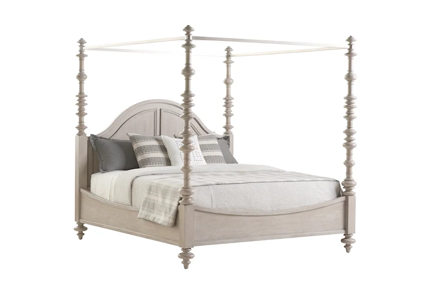 Malibu Heathercliff Poster Bed King by Barclay Butera at Esprit Decor Home Furnishings